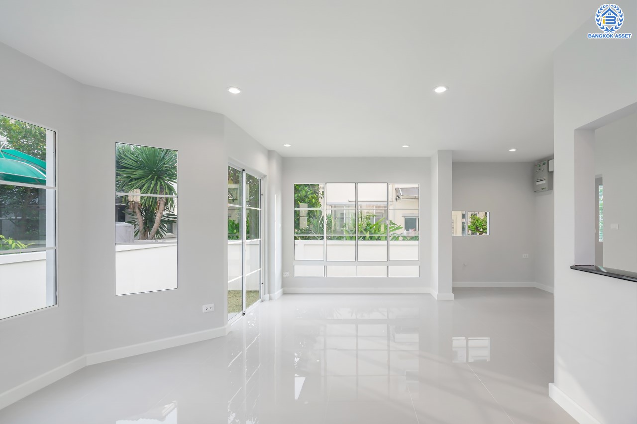 บ้านมือสองตกแต่งใหม่ ม.เดอะแพลนท์ ราชพฤกษ์-พระราม5 หลังมุม! เนื้อที่ 58 ตร.ว. ฟังก์ชัน 3 ห้องนอน 3 ห้องน้ำ จอดรถได้ 2 คัน บนทำเลศักยภาพ เดินทางสะดวก ใกล้วงเวียนพระราม5, The Walk, ทางด่วน ศรีรัช และรถไฟฟ้าสายสีม่วง "สถานีบางรักใหญ่"